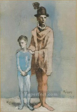 Pablo Picasso Painting - Acróbata y joven arlequín 3 1905 Pablo Picasso